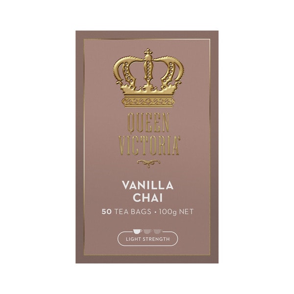 Queen Victoria  Vanilla Chai Tea Bags | 50 pack