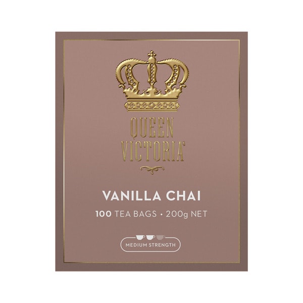 Queen Victoria Vanilla Chai Tea Bags | 100 pack