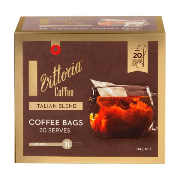 Vittoria Italian Blend Coffee Bags | 20 pack