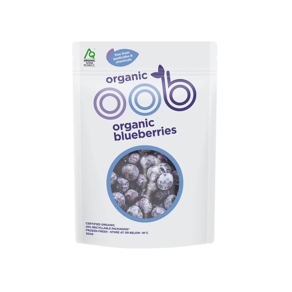 Oob Organic Frozen Blueberries | 300g