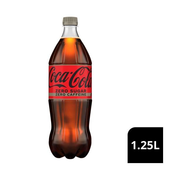 Coca-Cola Zero Sugar Caffeine Free Soft Drink Bottle | 1.25L