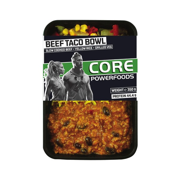 Core Powerfoods Beef Taco Bowl | 350g