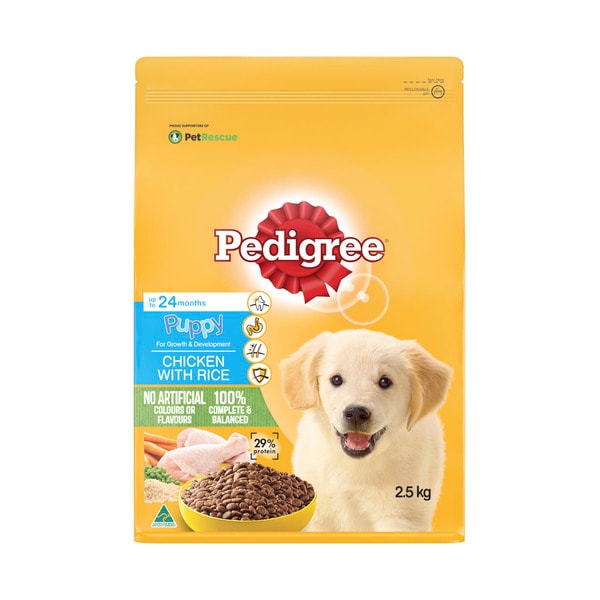 Pedigree Puppy Dry Dog Food Chicken With Rice | 2.5 kg