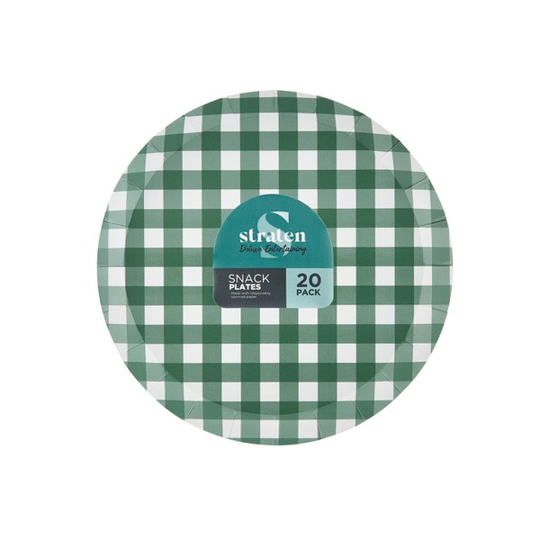 Straten Patterned Snack Plates | 20 pack