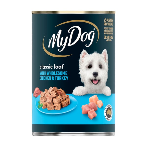 My Dog Classic Loaf With Wholesome Chicken & Turkey Can Wet Dog Food | 400g