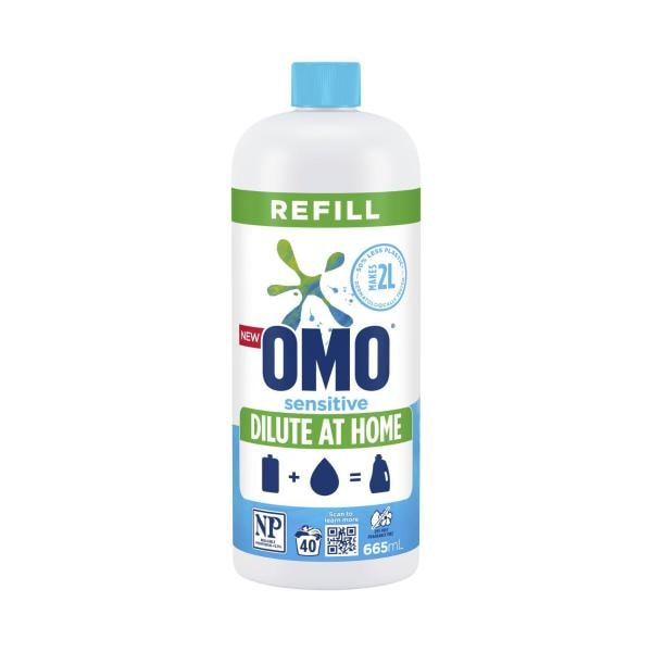 OMO Dilute At Home Laundry Liquid Sensitive Refill | 665mL
