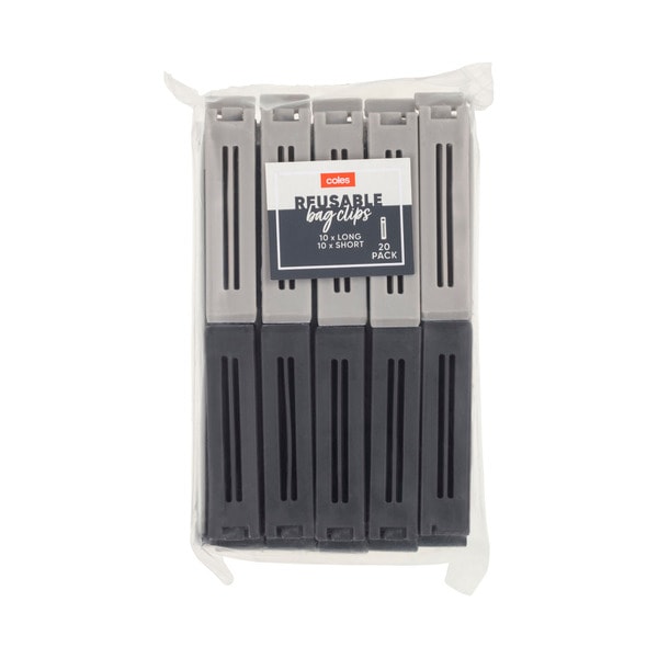 Coles Reusable Bag Clips | 20 pack