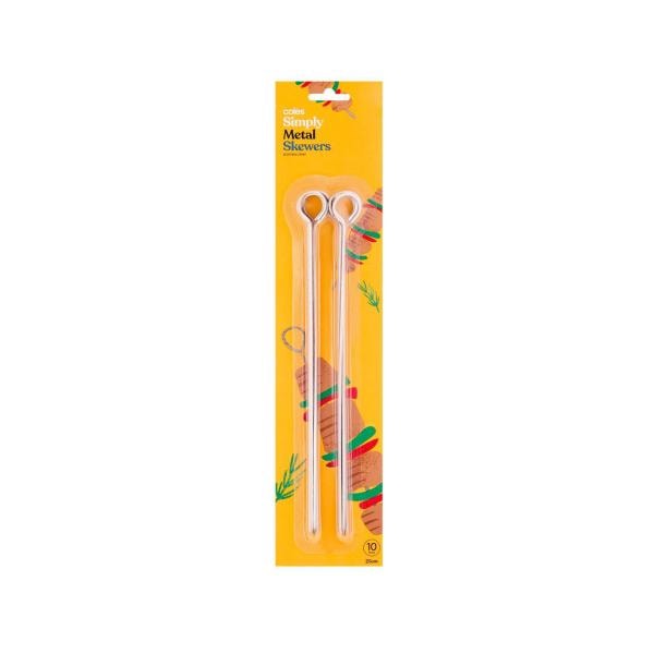 Coles Metal Skewers | 10 pack