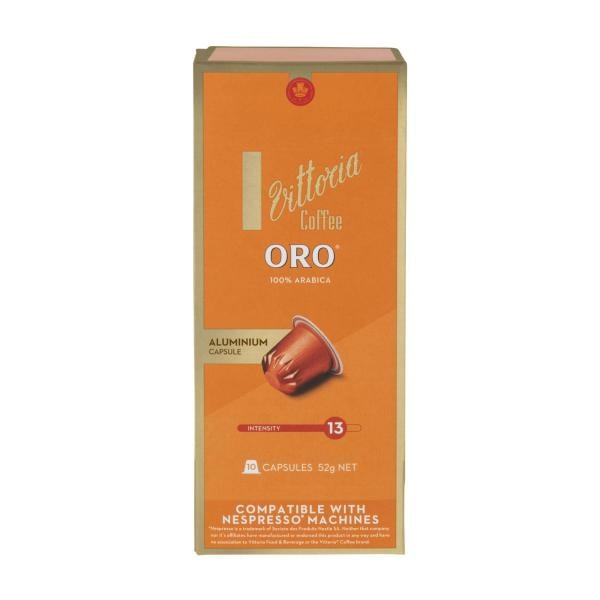 Vittoria Oro Nespresso Compatible Coffee Capsules | 10 pack