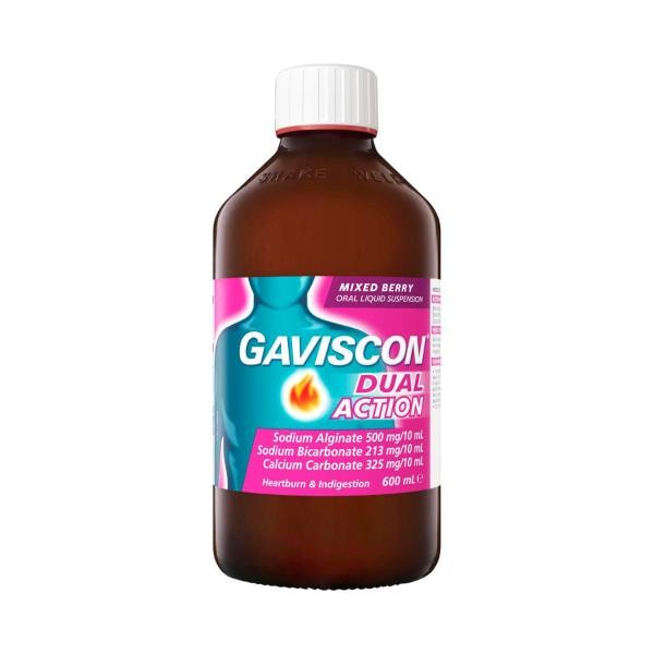 Gaviscon Dual Action Liquid Mixed Berry | 600mL