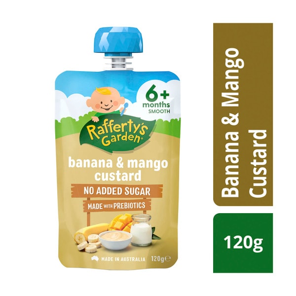 Rafferty's Garden Banana & Mango No Added Sugar Custard 6+ Months | 120g