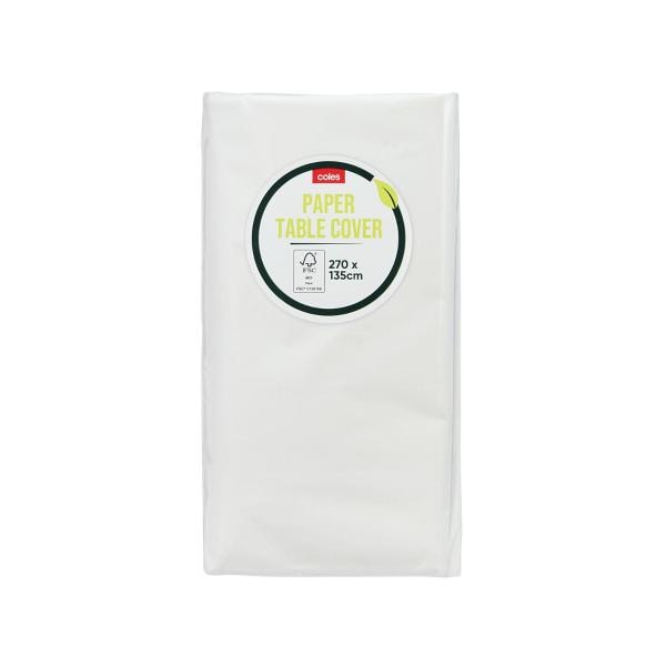 Coles Paper Table Cover | 1 each