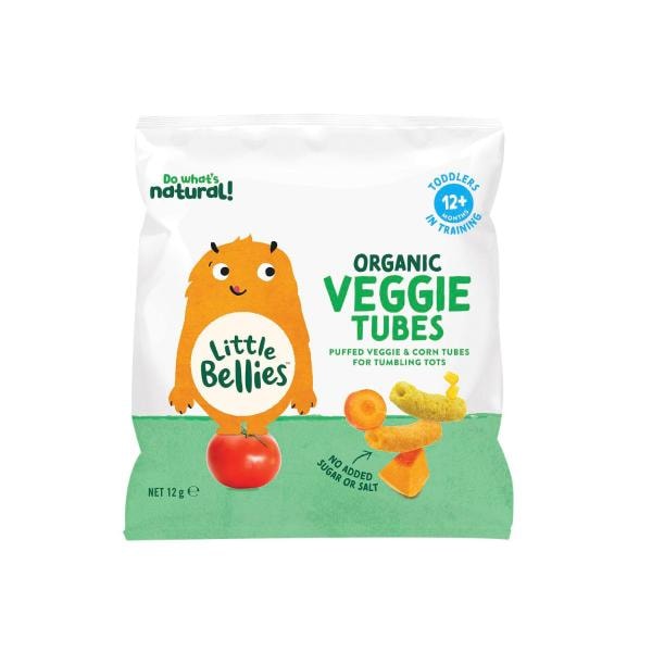 Little Bellies Veggie Tubes Sweetcorn & Carrot  12m+ | 12g