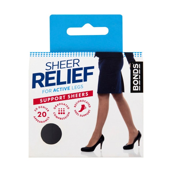 Sheer Relief 32800 Pantyhose Black Tall | 1 each