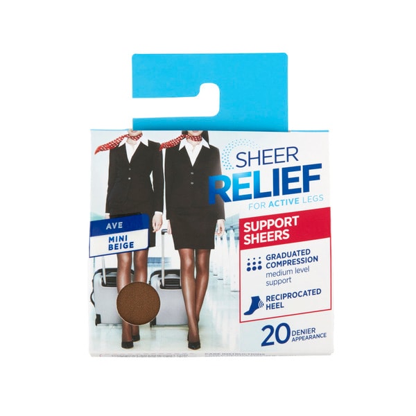 Sheer Relief 32800 Pantyhose Beige Average | 1 each