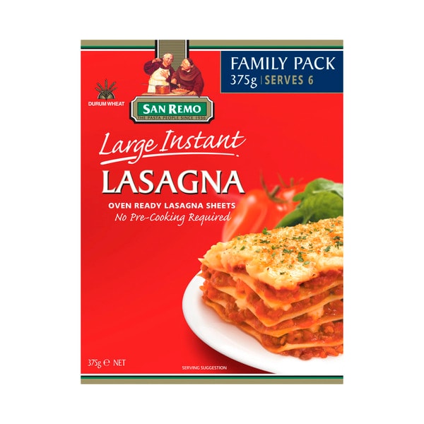 San Remo Instant Lasagna Sheets Family Pack | 375g