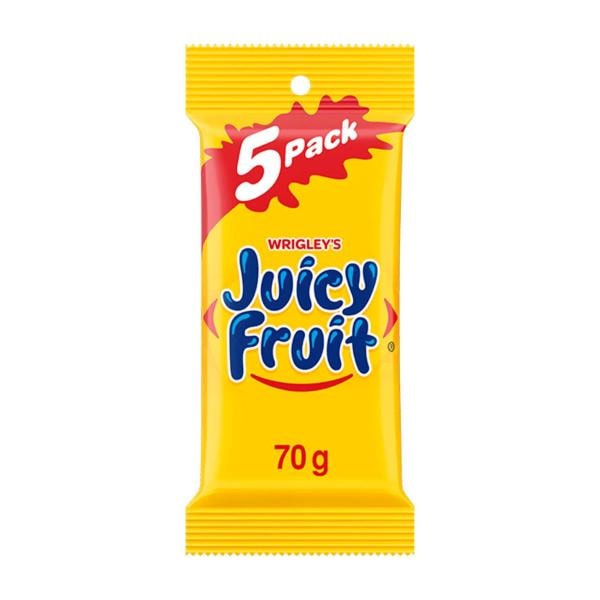 Wrigley's Juicy Fruit Chewing Gum Multipack 5x14g | 70g