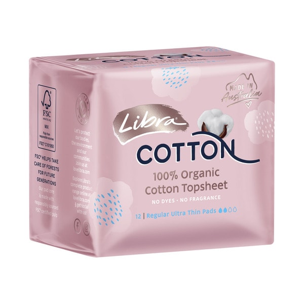 Libra Cotton Pads Regular Wings | 12 pack
