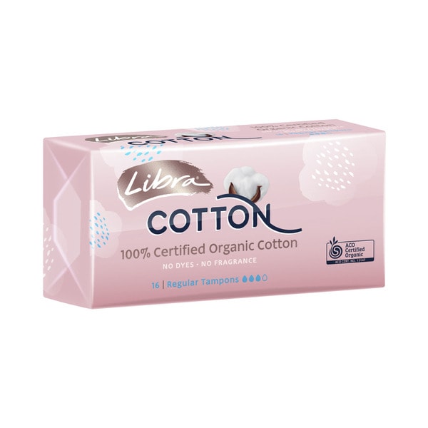Libra Cotton Tampons Regular | 16 pack