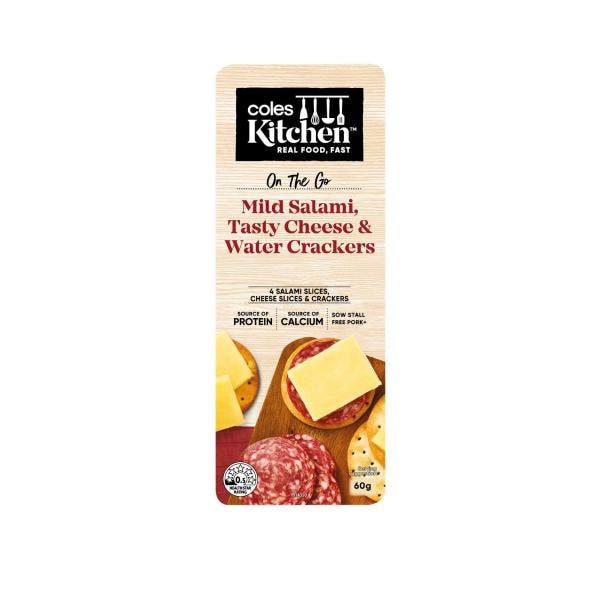 Coles Kitchen Cheese Salami & Crackers | 60g