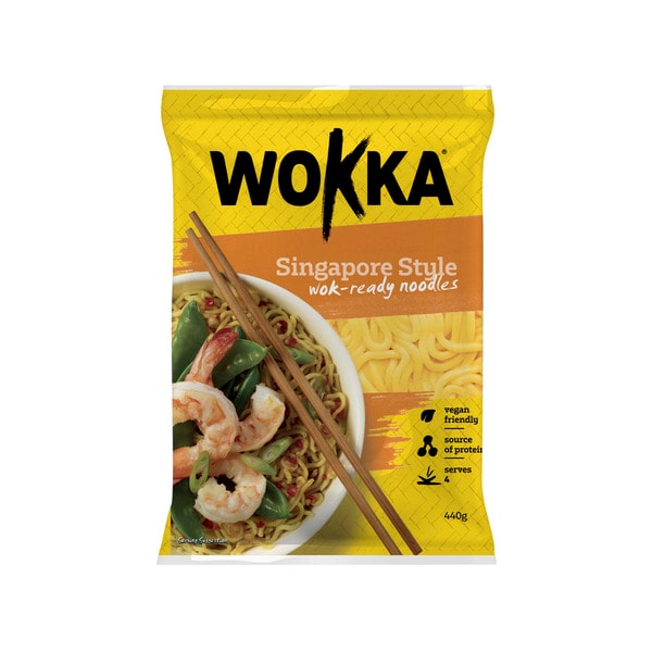 Wokka Singapore Style Wok Ready Noodles | 440g