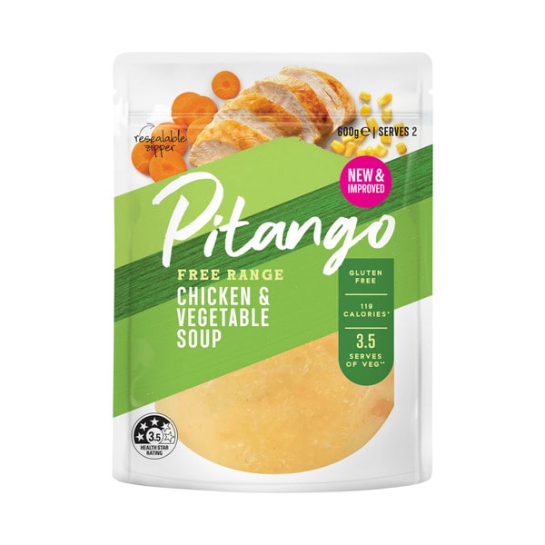 Pitango Free Range Soup Chicken & Vegetable | 600g