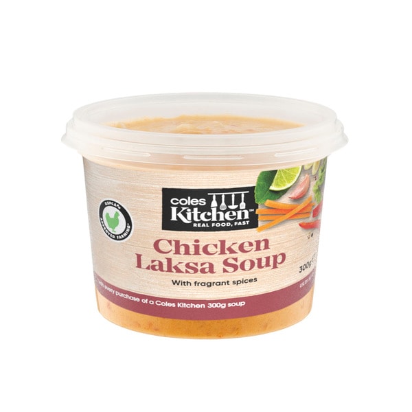 Coles Kitchen Chicken Laksa Soup | 300g