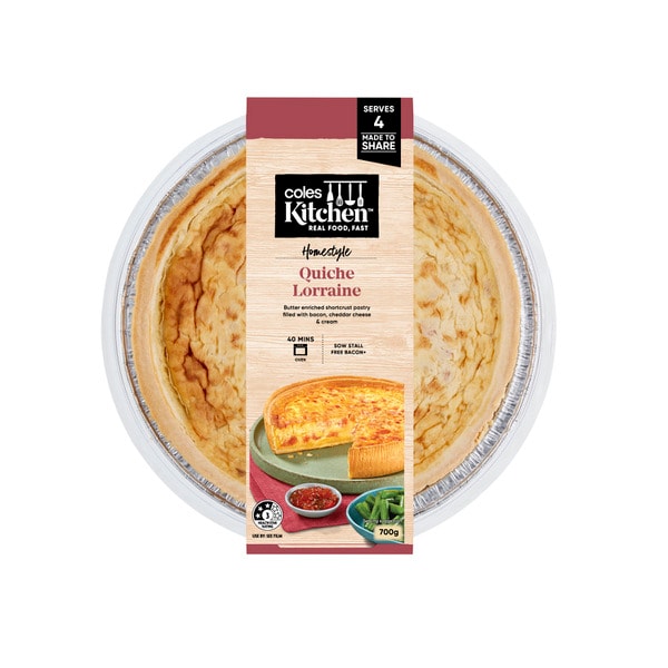 Coles Kitchen Quiche Lorraine | 700g