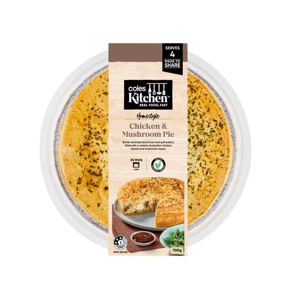 Coles Kitchen Chicken & Mushroom Pie | 700g