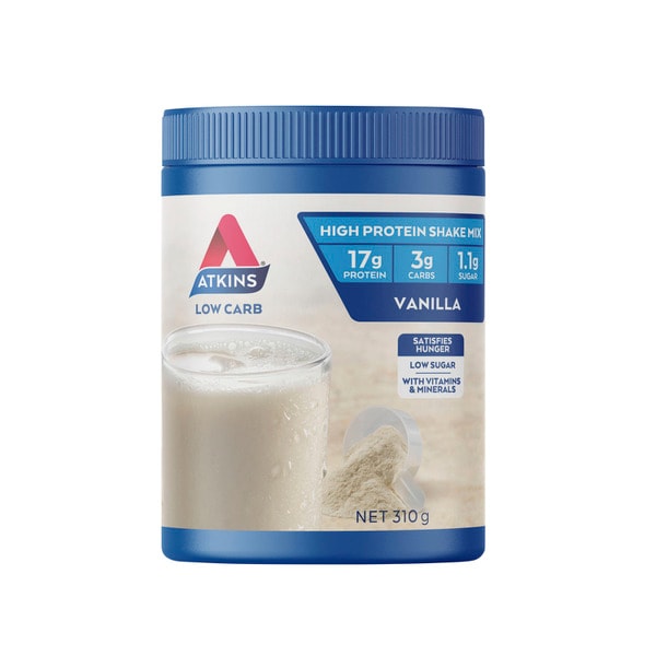 Atkins Low Carb Vanilla Flavoured Protein Shake Mix | 310g