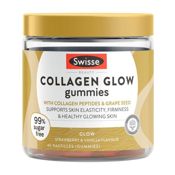 Swisse Beauty Collagen Glow Gummies With Vitamin C To Support Skin Health | 45 pack
