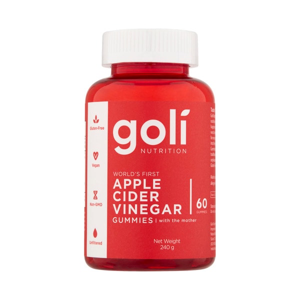 Goli Nutrition Apple Cidar Vinegar Gummies | 60 pack