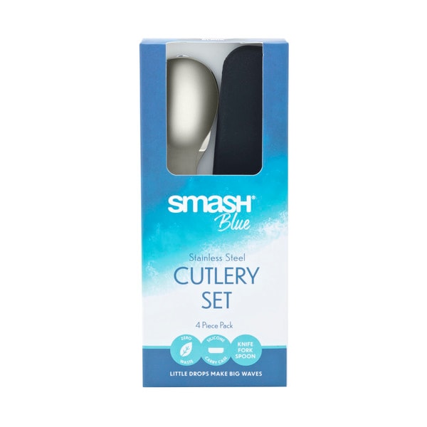 Smash Blue Stainless Steel Cutlery Set | 1 each