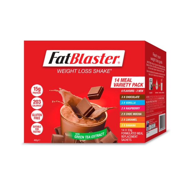 Naturopathica Fatblaster Weight Loss Shake 14 Meal Variety Pack | 462g