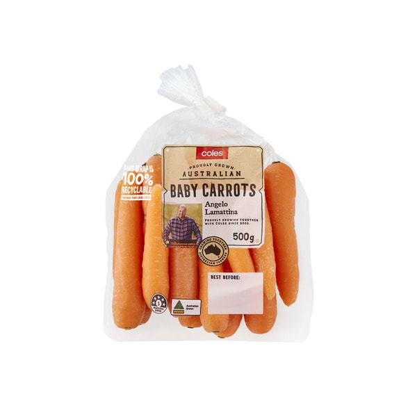Coles Baby Carrots Prepacked | 500g
