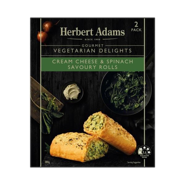 Herbert Adams Cheese & Spinach Rolls | 380g