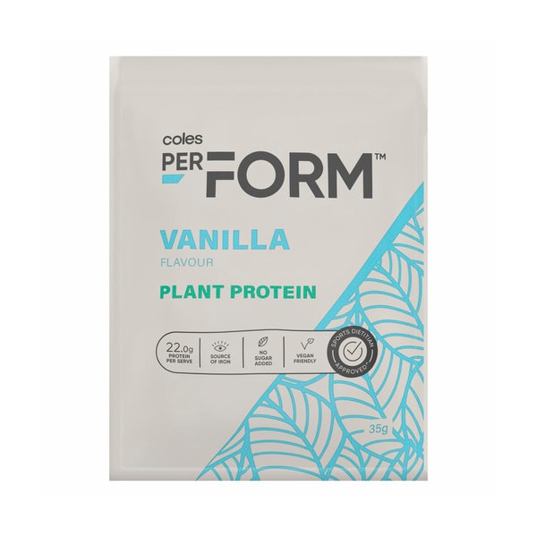 Coles Perform Vanilla Plant Protein Powder | 35g