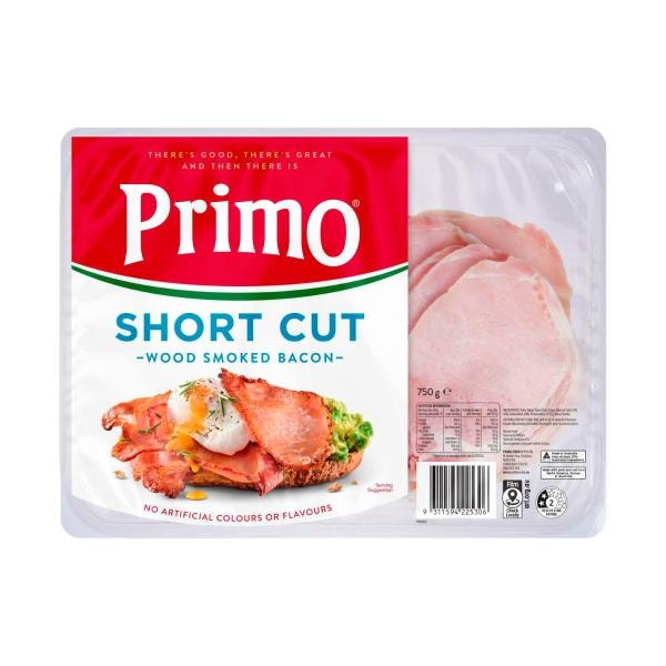Primo Dairy Short Cut Rindless Bacon | 750g