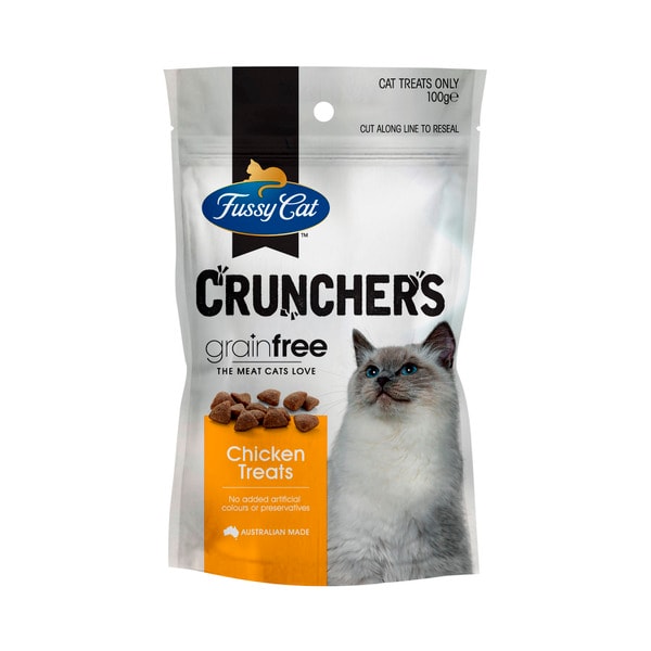 Fussy Cat Grain Free Crunchers Adult Cat Treats Chicken | 100g