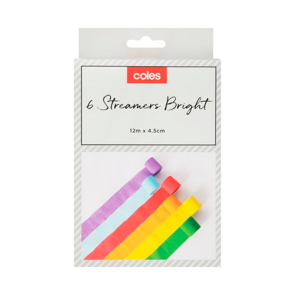 Coles Streamers | 4 pack