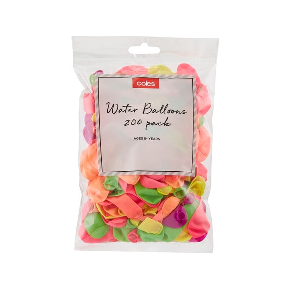 Coles Neon Water Balloons | 200 pack
