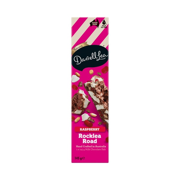 Darrell Lea Milk Chocolate Rocklea Road Raspberry Slab | 145g