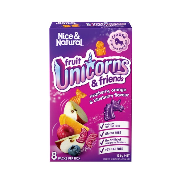 Nice & Natural Fruit Unicorn Raspberry Orange | 136g