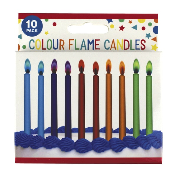 Artwrap Colour Flame Candles | 10 pack
