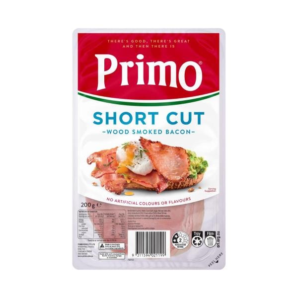 Primo Short Cut Bacon | 200g