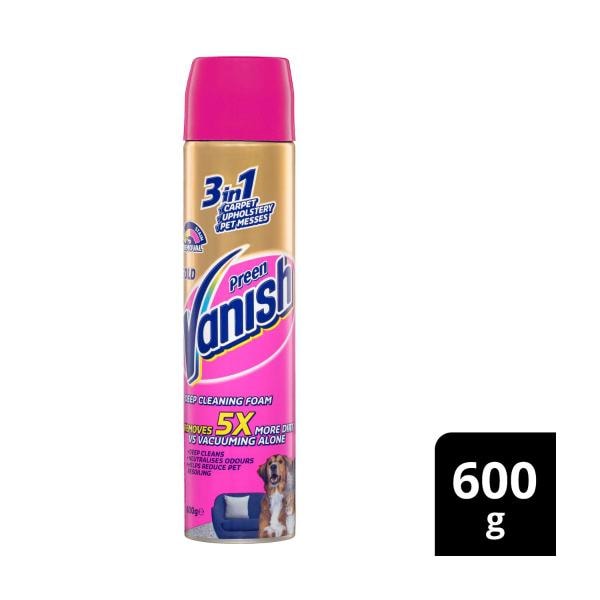 Vanish Preen Gold 3in1 Deep Cleaning Carpet Foam | 600mL