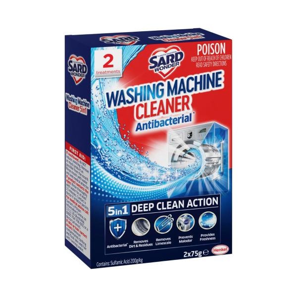 Sard Wonder Washing Machine Cleaner Antibacterial 5 In 1 2x75g | 150g