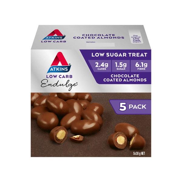 Atkins Low Carb Endulge Chocolate Coated Almonds 5x30g | 150g