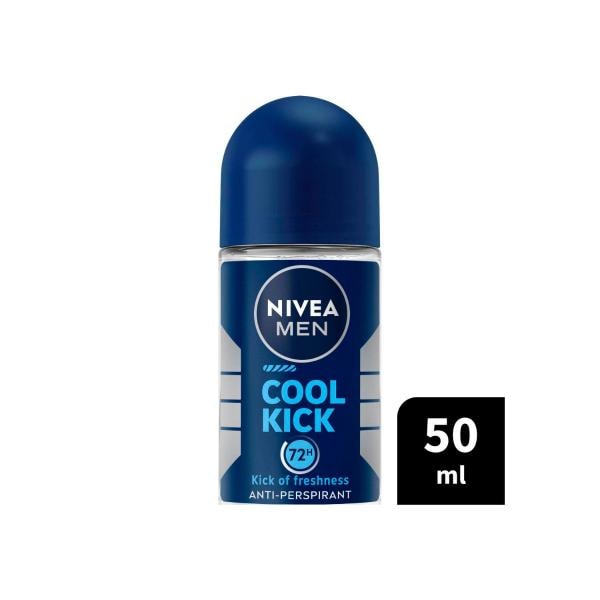 Nivea Men Cool Kick Roll On Antiperspirant Deodorant | 50mL