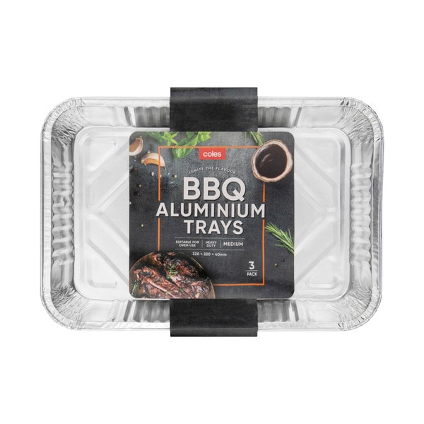 Coles BBQ Aluminium Medium Trays | 10 pack